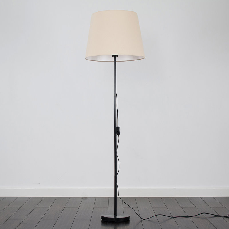 Bekbele 158cm Traditional Floor Lamp, Yes, Grey, Chrome