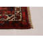 Tapis rouge en laine noué à la main 3 pi 7 po x 9 pi 8 po Andelz