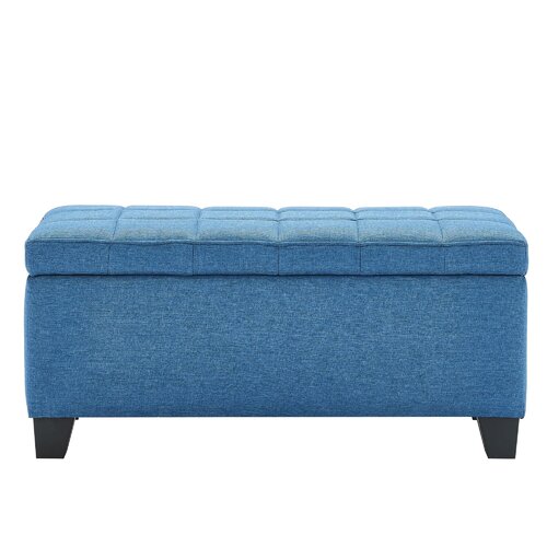 Ebern Designs Upholstered Storage Ottoman & Reviews | Wayfair