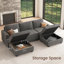 Canapé modulaire en U avec rangement Anureet-1438246973