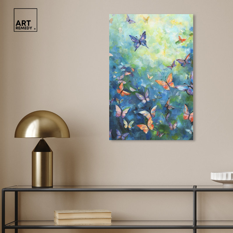 Colorful Butterfly Canvas Wall Art, 16" x 24"