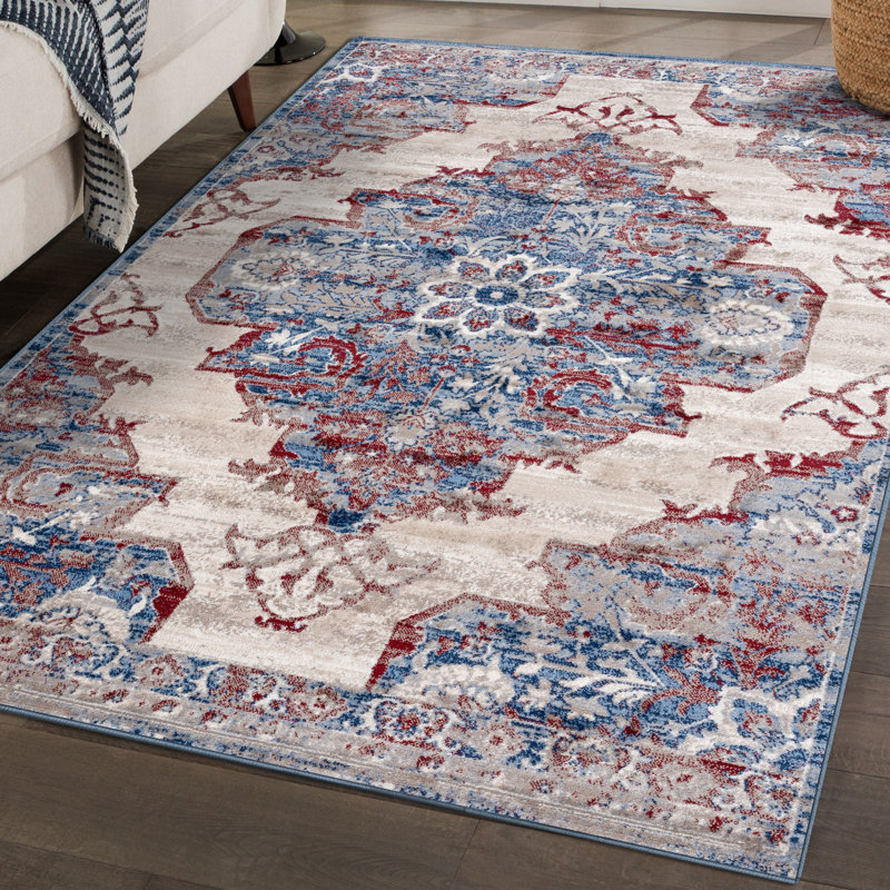Tapis oriental crème Adagio, Rectangle 5 pi x 7 pi