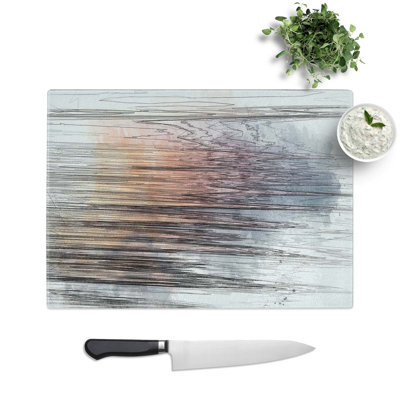 Tempered Glass Calming Ocean Chopping Board