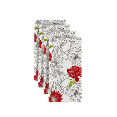 Wes Polyester Floral Square Napkin