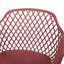 Chaise de coquelicot pour l'extérieur pour l'extérieur: fabrication stable en polypropylène rouge de 23,49 po X 20,54 po 32,15 po Sièges Modern Vibe: résistants aux intempéries-1045395797