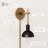 1 - Light Dimmable Plug-in Armed Sconce-676573365