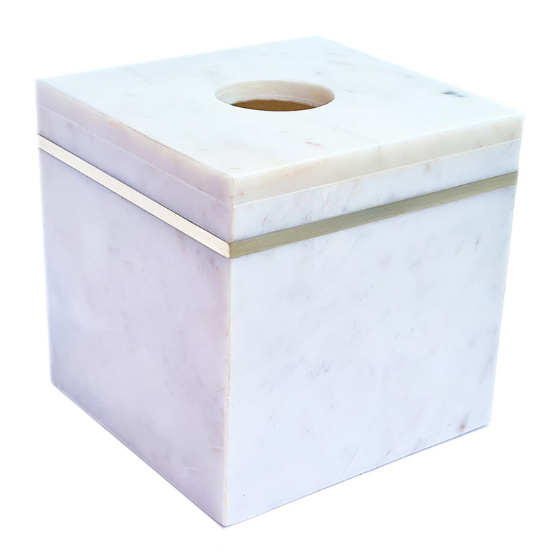 Alighiero Marble Tissue Box Cover