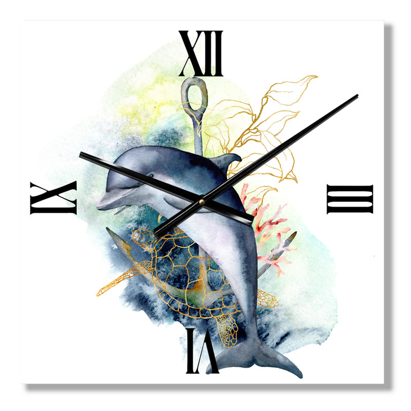 Horloge murale dauphin, Très grand