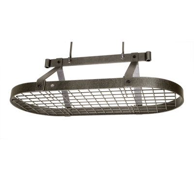 Handcrafted French Oval Ceiling Pot Rack