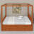 Canopy Bed with Storage Drawers-520123765-520123764