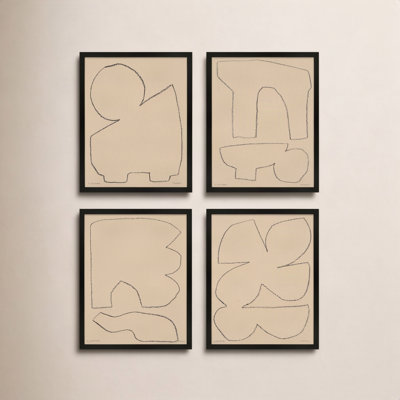 Freya "Outlines" 4-Piece Painting Set
