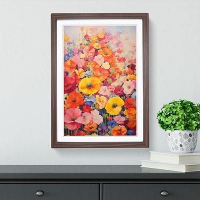 Floral Colour Field No.2 - Framed Print