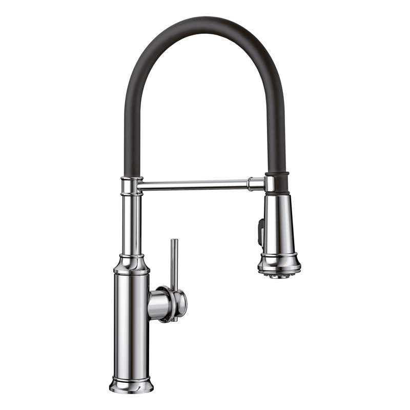 Empressa Semi-Pro Pull-Down Dual-Spray Kitchen Faucet, Polished Chrome