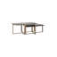 Table basse avec plateau en verre