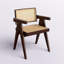 Chaise en rotin Eveleth avec structure en bois massif-1713555374