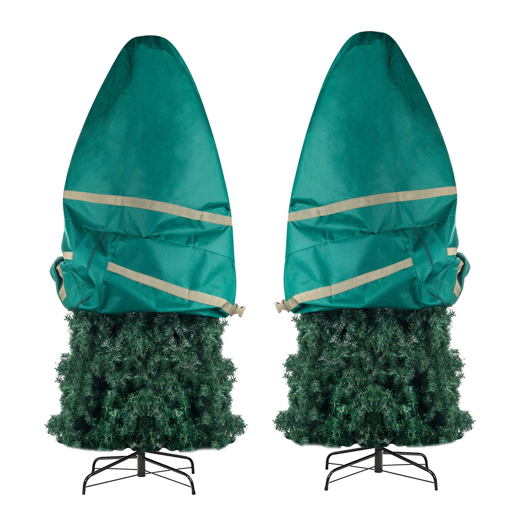 Christmas Tree Storage Bag Set - 2 Christmas Tree Bags to Store 7.5Ft Artificial Trees Upright and Decorated All Year (Set of 2) The Holiday Aisle®