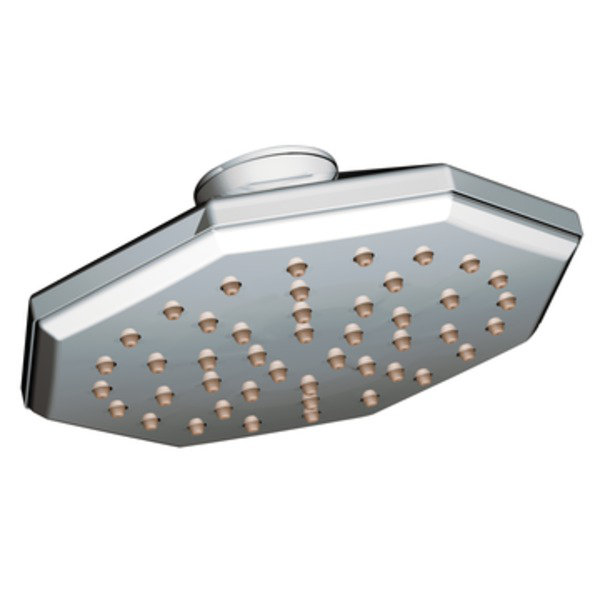 Felicity Showering Acc Premium Chrome One-Function 7" Diameter Rainshower Showerhead with Immersion