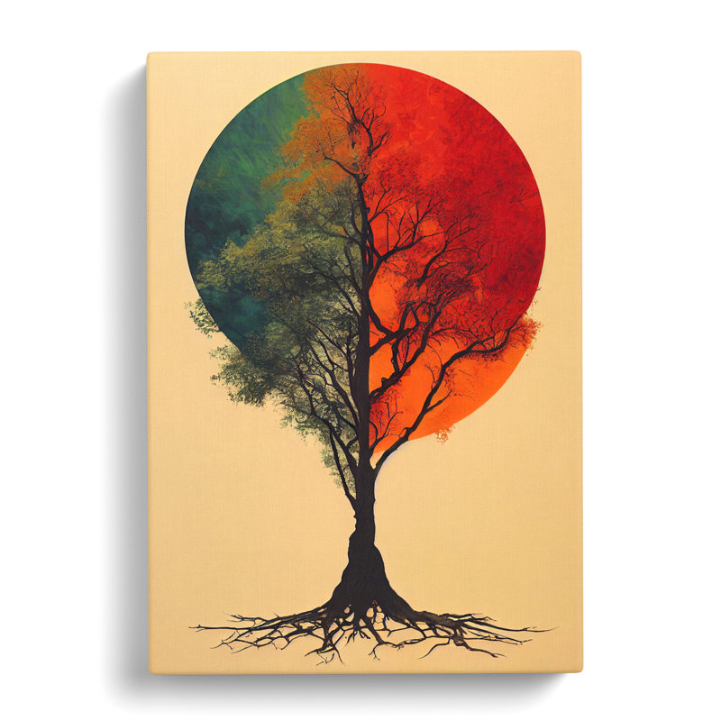 Tree Design Vol.2 - Wrapped Canvas, 50cm H x 35cm W x 3cm D
