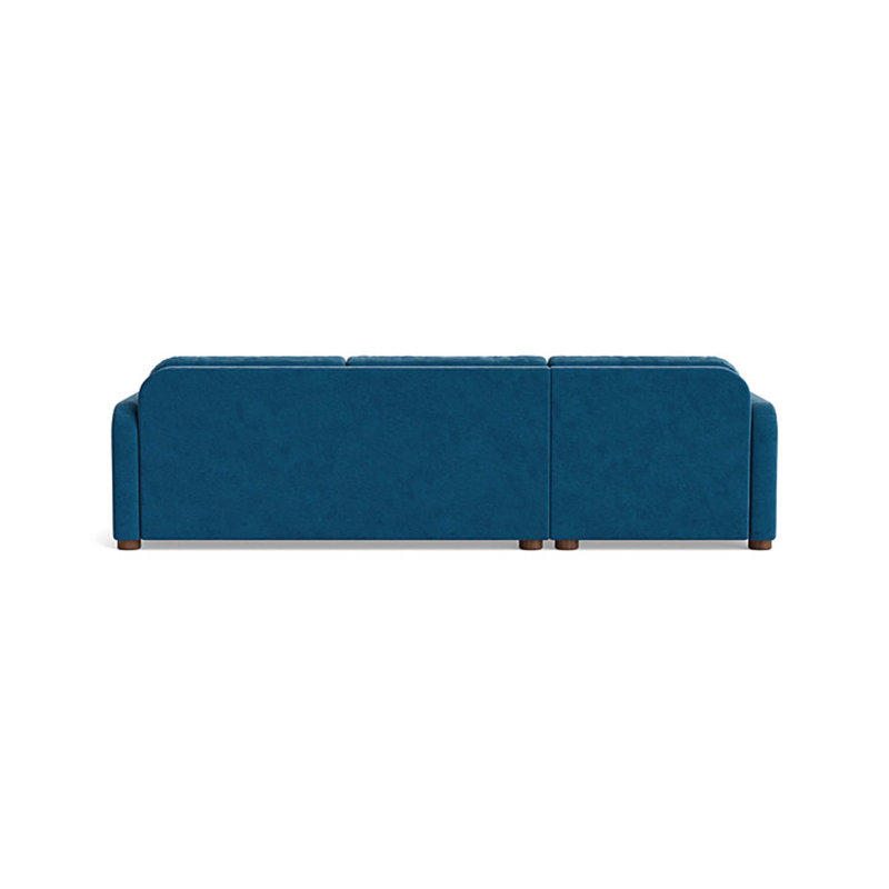 Archie Sofa with Chaise (105"), Chaise on Left, Performance Velvet - Denim