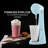OVENTE Classic Milkshake Maker Machine with 2 Speed Setting, Safety Lock & 15.2 Ounce Stainless Steel Mixing Cup & Rod, Electric Drink Mixer Ideal for Malted Milk, Protein Shakes & More, Blue MS2070BL