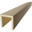 Poutre de plafond 3 côtés en faux bois Endurathane Rough Cedar (poutre en U)-96270161-105323857-105323832