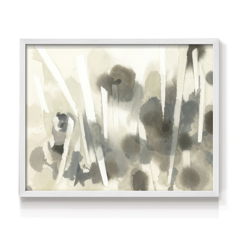 Écran de fumée Staccato I - impression encadrée - réarmable, H 22 po x l 28 po, White