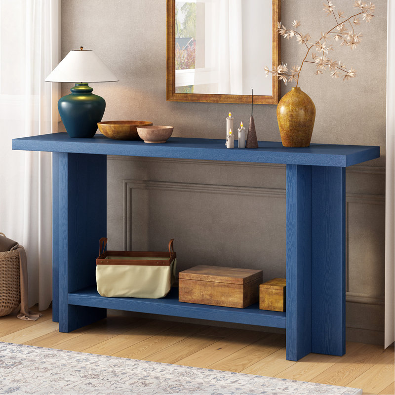 Console, table d'entrée minimaliste, canapé, pour le salon, le couloir, le vestibule, Marine