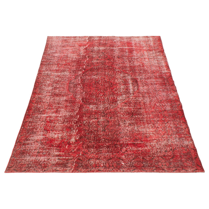 Tapis rouge à transition de couleur 5 pi 6 po x 8 pi 9 po