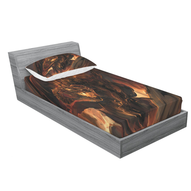 Microfiber Sheet Set, Twin Sheet + Fitted Sheet + 1 Pillowcase