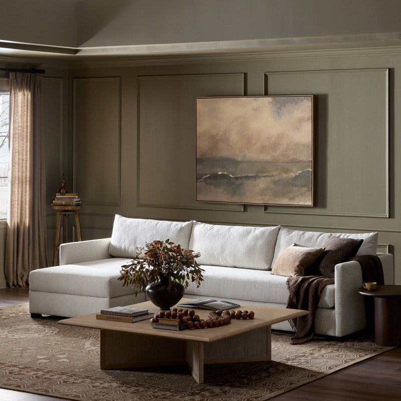 Wickham Chaise Sectional, 35" H x 126.5" W x 61" D, Left Arm Facing