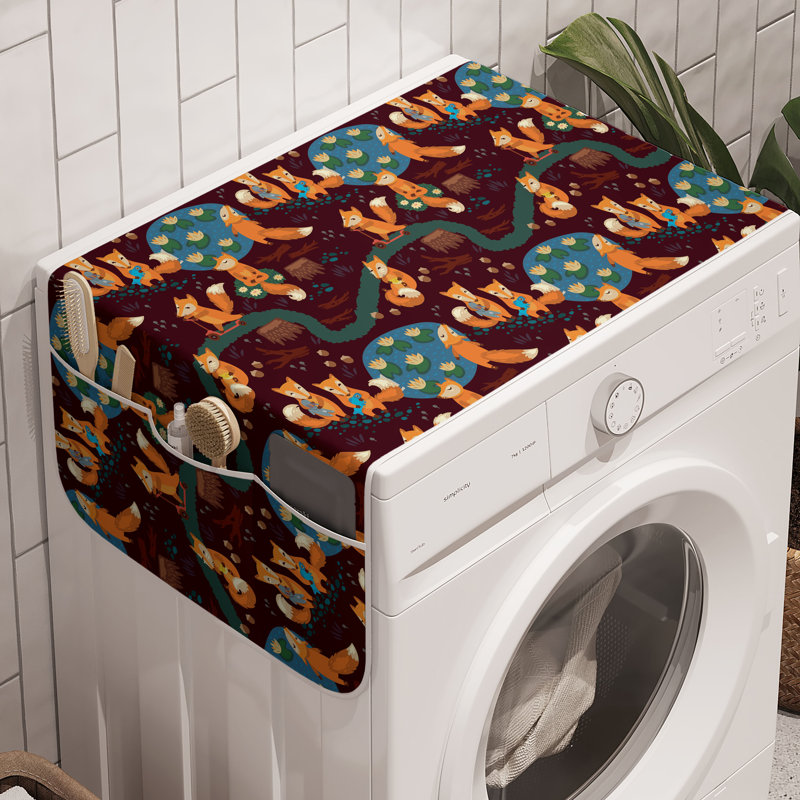 Multicolore East Urban Home Fox Machine à laver 47 pièces x 18,5 po