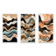 «Teal Black Line Art Elegance», 3 pièces-648733675-648733672