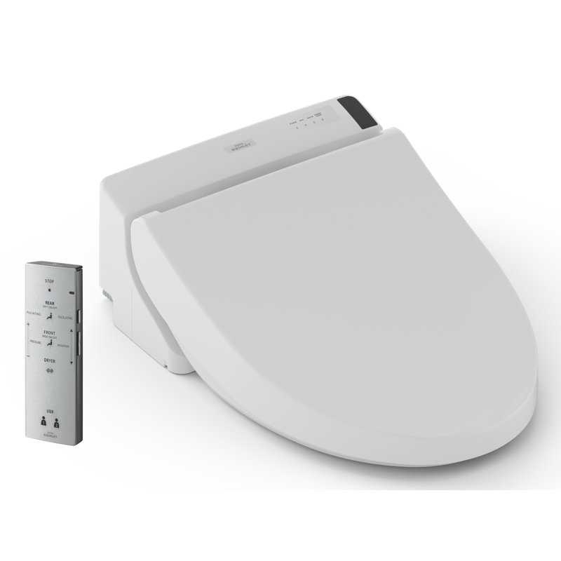 Washlet® Elongated Toilet Bidet Seat, Cotton White