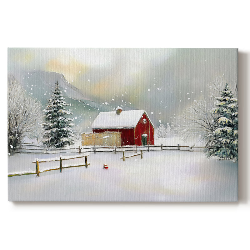 Art de vacances de Noël III - Toile tendue avec châssis - CXLIX, H 12 po x l 18 po