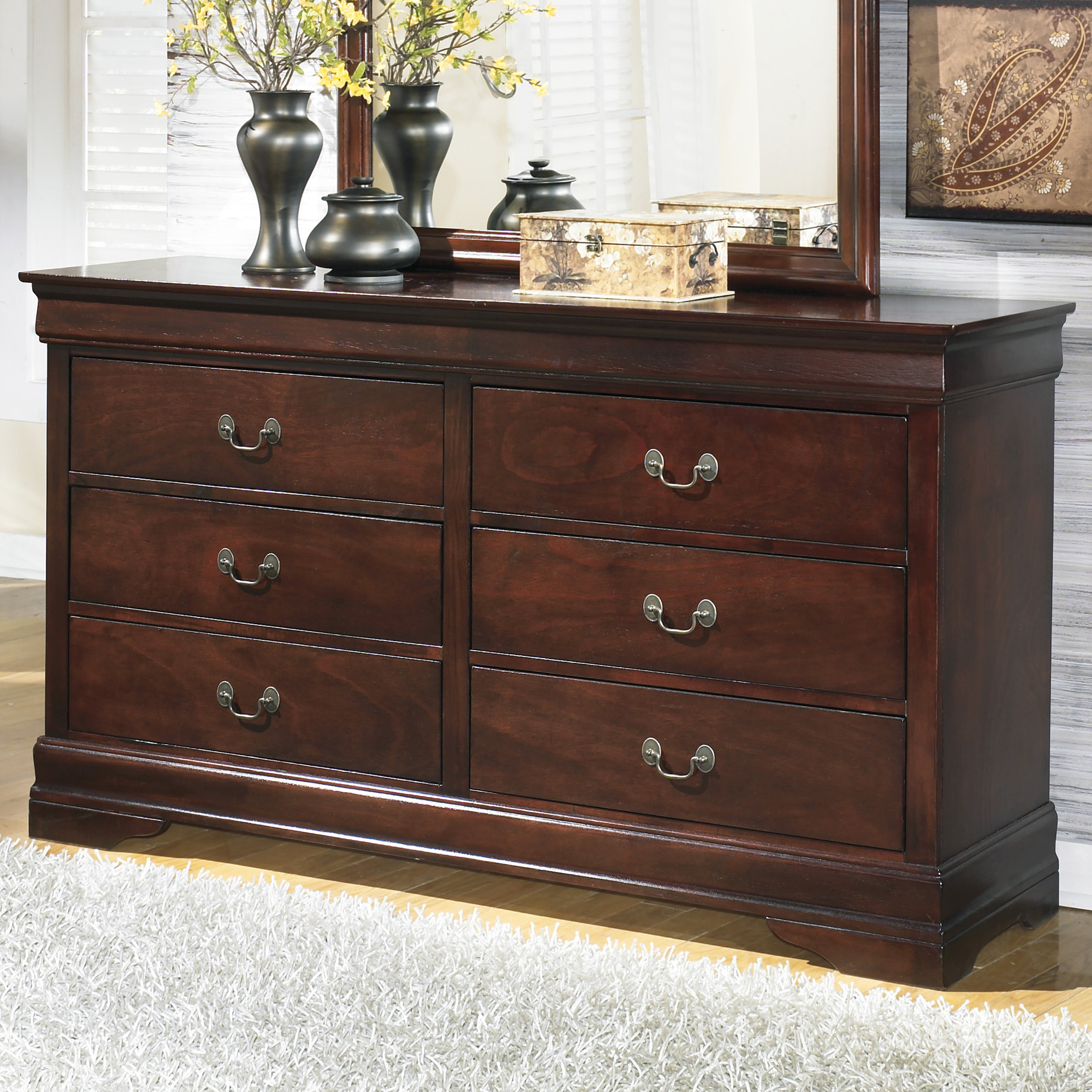Alcott Hill Brandenn 6 Drawer Double Dresser & Reviews | Wayfair