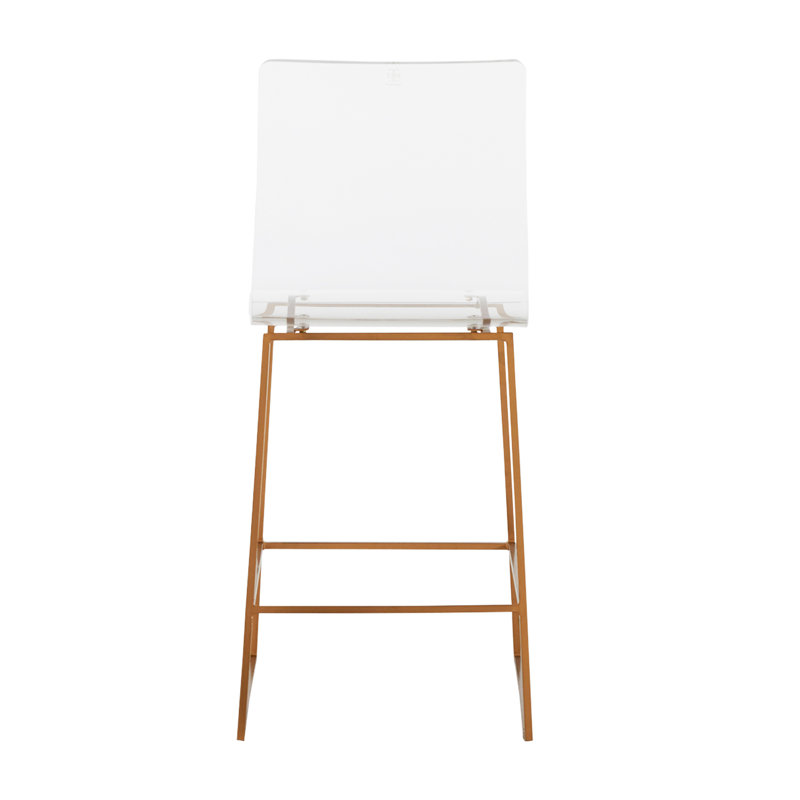 King Stool, Antique Gold, Counter Stool (24.75" Seat Height)