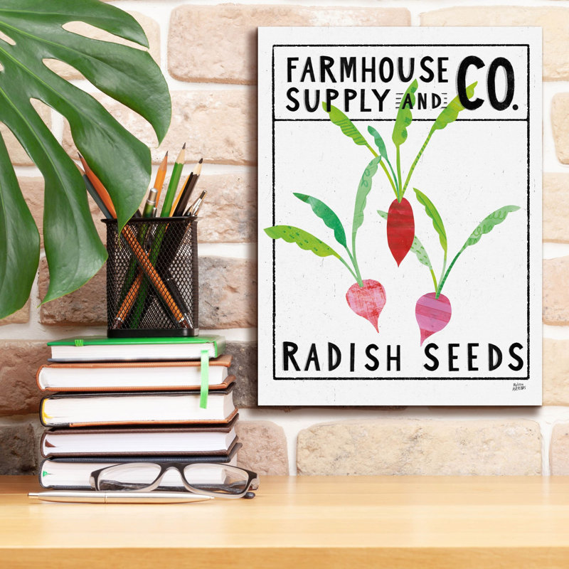 «Kitchen Garden Seed Packet 1» par Melissa Averinos, art mural sur toile, H 16 po x l 12 po x P 0,75 po