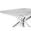 Ayres Glass Top Metal Base Dining Table