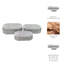 Boîte décorative rayée avec couvercle - Rangement élégant et organisateur pour la décoration intérieure - Mignon souvenir pour la décoration de la chambre à coucher - Ensemble de 3, 10 ", 11", 12 ", blanc et noir