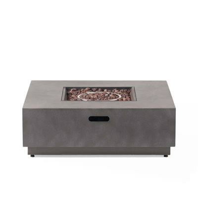 Square Iron Fire Pit-50 000 Btu