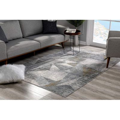 Tapis abstrait gris