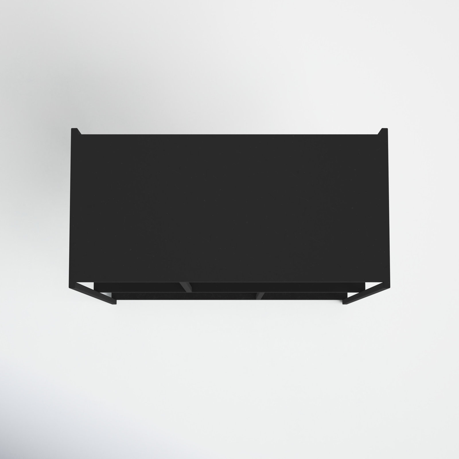 Georgetta Narrow Etagere Bookcase, Matte Black, 31" H x 23.75" W x 12" D