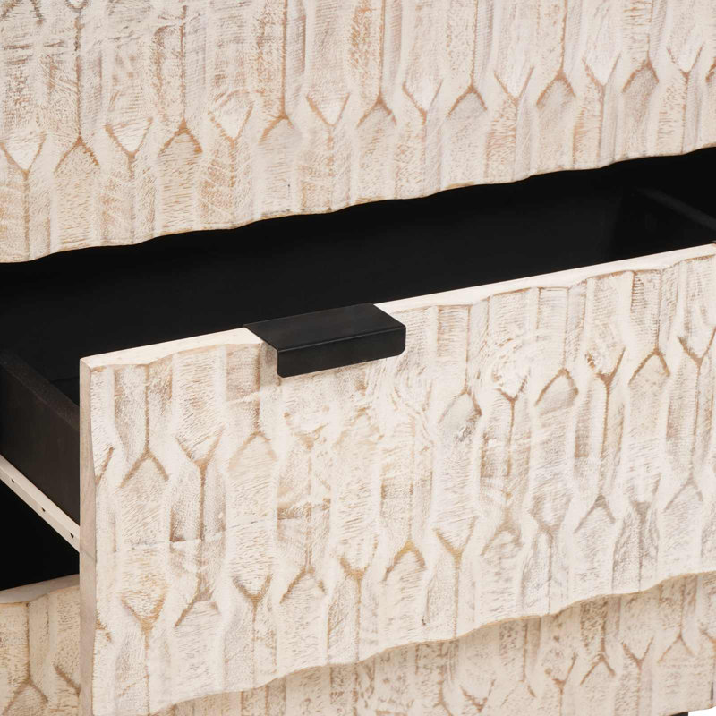 Solid Wood Standard Accent Chest, White Wash