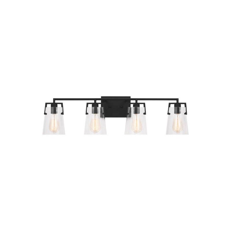 Crofton Vanity Light, Midnight Black, 4
