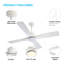 Ventilateur de plafond 4 pales en bois massif avec ensemble d'éclairage Dc Motor-549035776-556845201-556845202