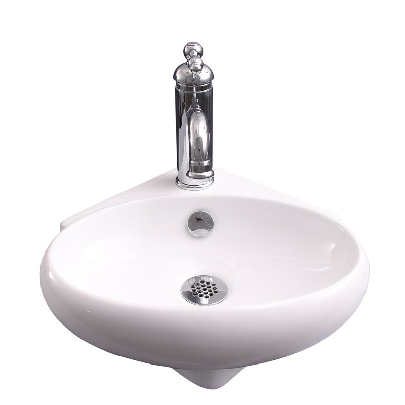 Barclay Fowler 14.25 " Vitreous China Specialty Bathroom Sink and Overflow Hole