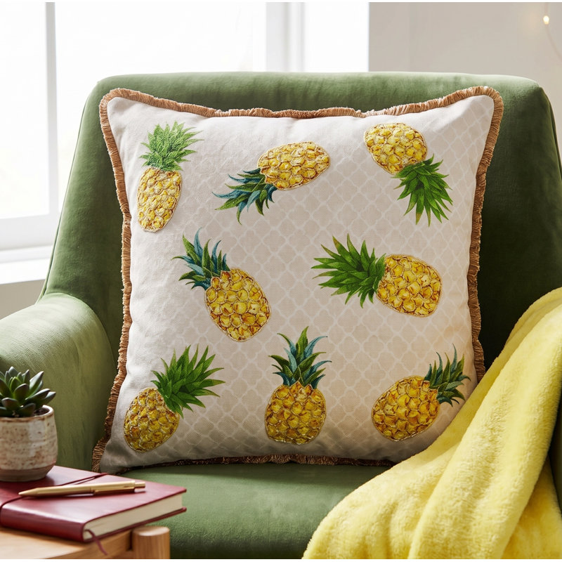 Coussin décoratif en mélange de polyester, Polyester