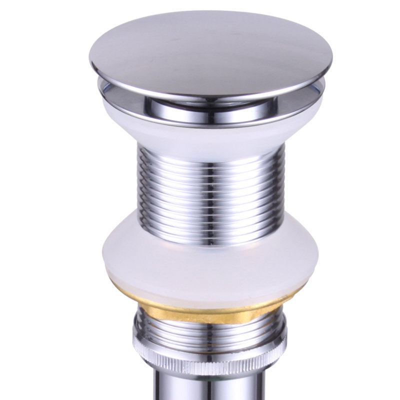 Drain de lavabo de salle de bain rond, Chrome