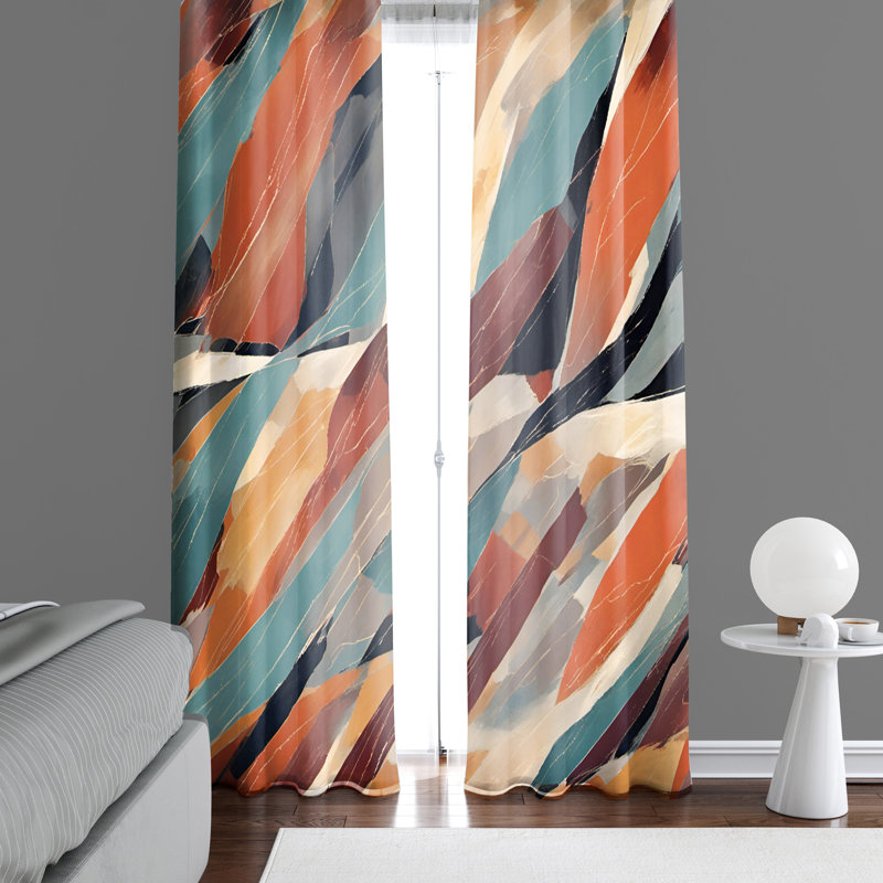 Semi Sheer Curtain Pair, 20" W x 52" L