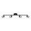 Projecteur de plafond linéaire à 4 lumières 33,22 po avec 4 ampoules 8 W GU10 3000K